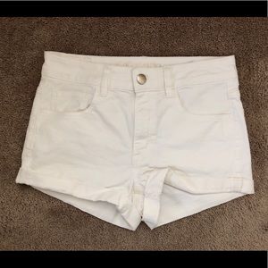 American Eagle- White, Jean Shorts